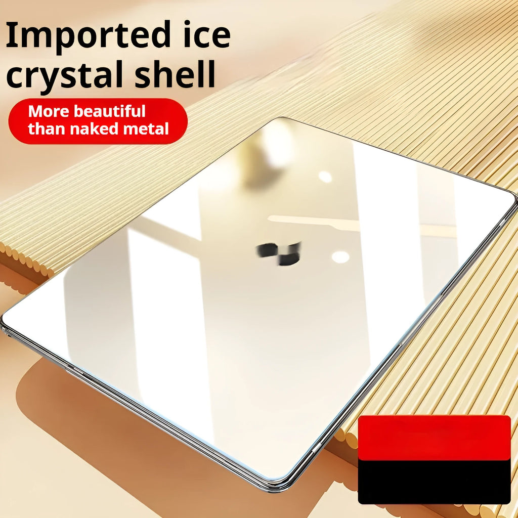 Transparent plastic protective shell for MacBook Air and Pro laptops 13-16 inches