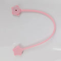 Star-shaped silicone magnet wire winder organiser for headphone and computer cables in multiple colours