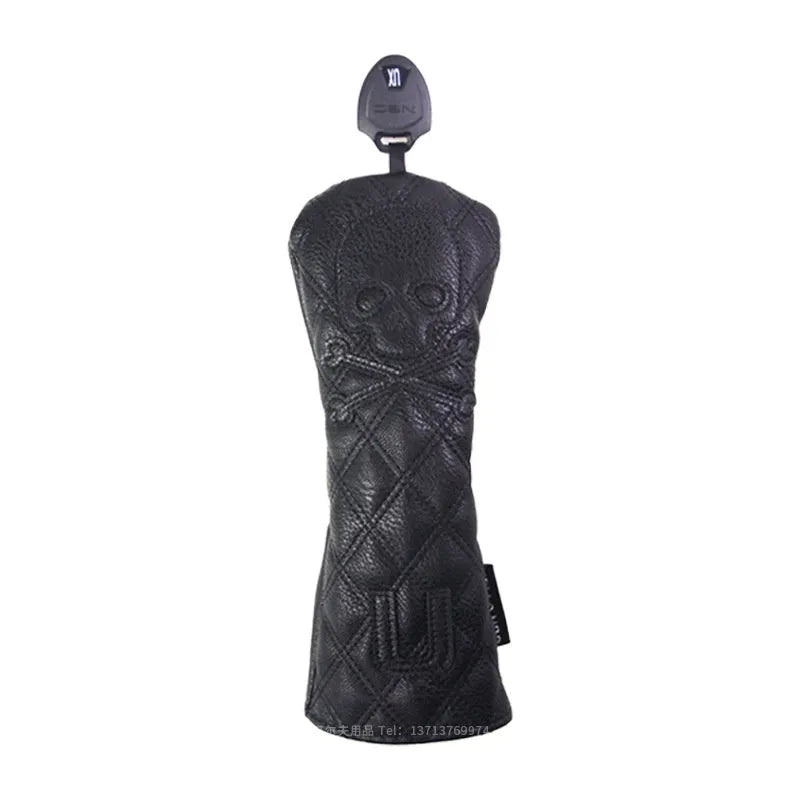 Black and white PU waterproof golf wooden pole protective cover for equipment storage