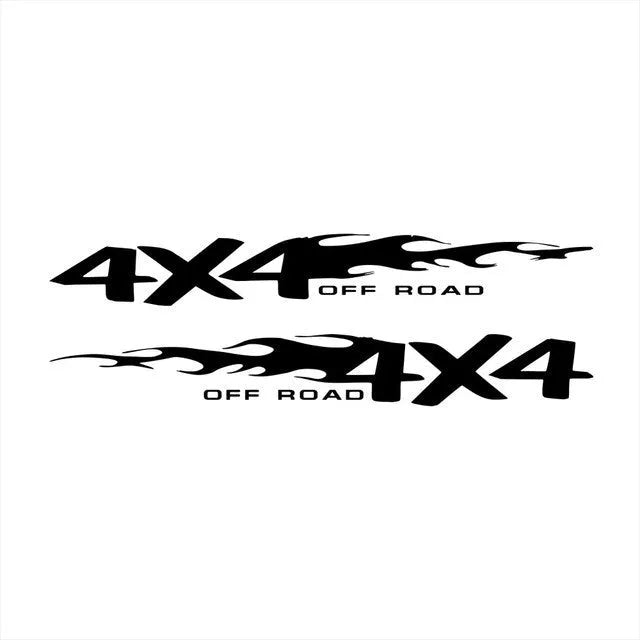 Fire totem striped cartoon design car body reflective sticker showing size and colour options