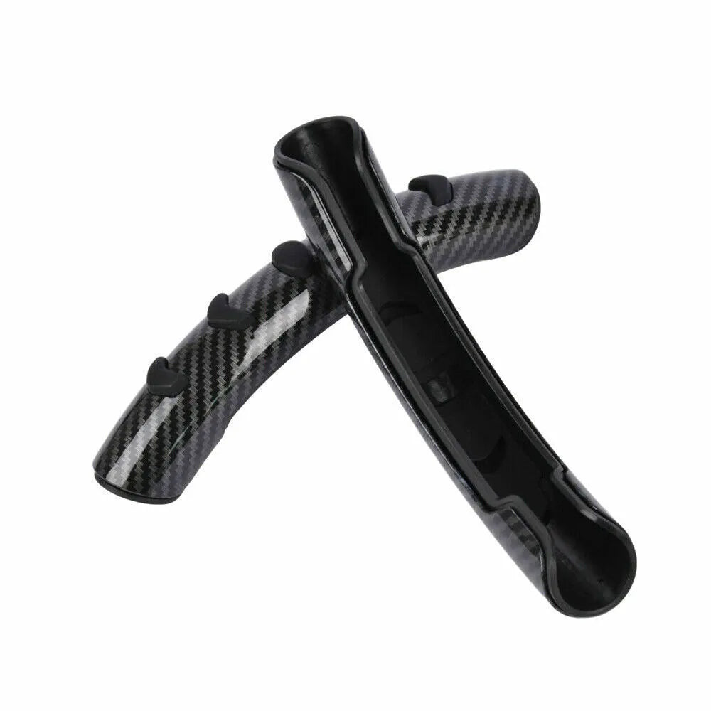 Fibreglass steering wheel anti-skid sleeve in carbon fibre black for 38cm diameter wheels