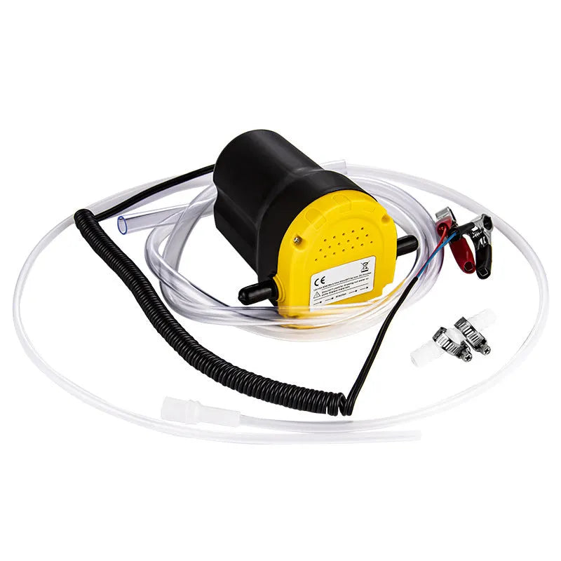 12V electric self-priming oil gear pump with plastic body for engine fluid transfer