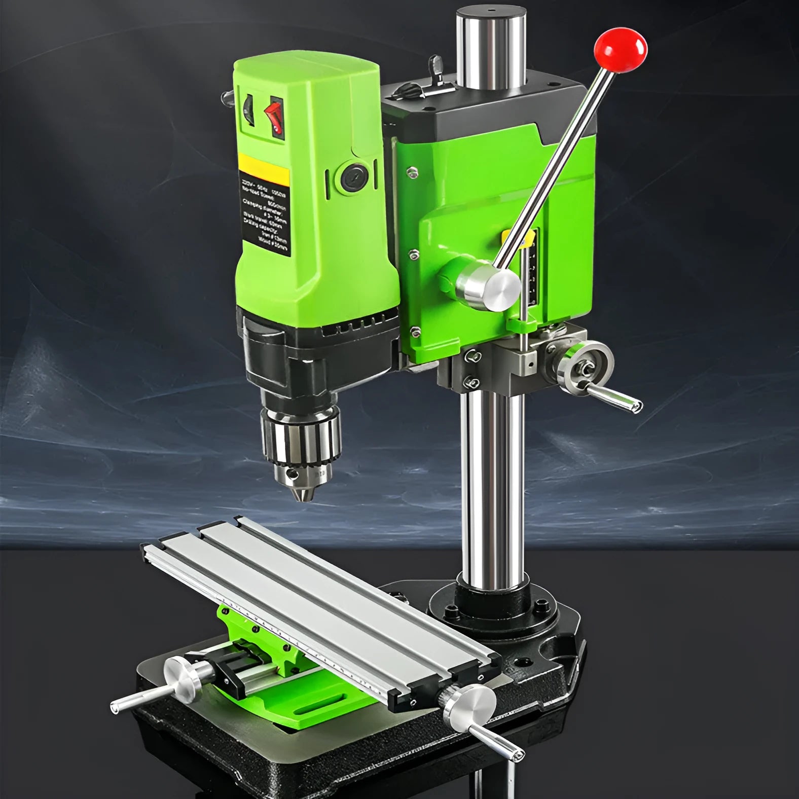 Mini bench drill milling machine with 240W motor for workshop use