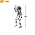 Silver copper creative robot study atmosphere light with graphic customisation in 22cm and 29cm sizes