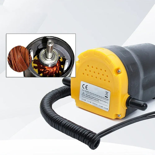 12V electric self-priming oil gear pump with plastic body for engine fluid transfer