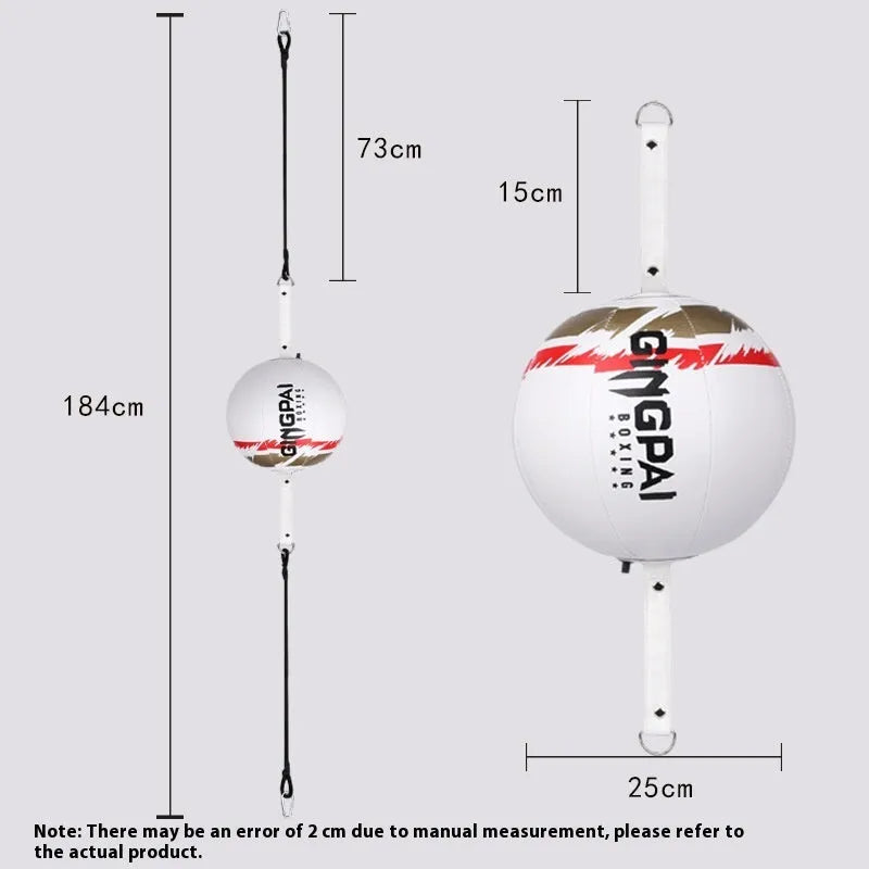Black hanging boxing speed ball made from PU material for reaction training