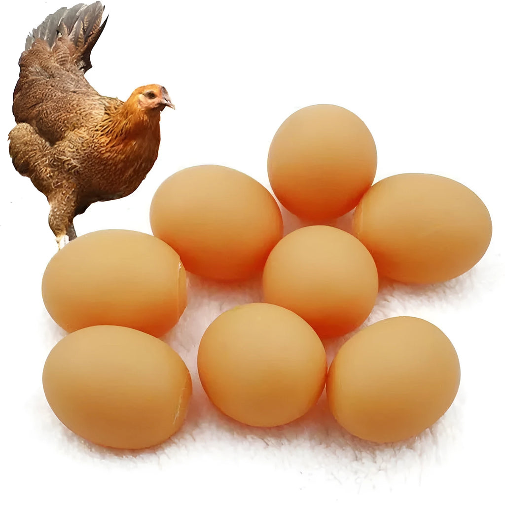 White plastic egg-shaped dog toy with textured surface for tooth cleaning and sound features