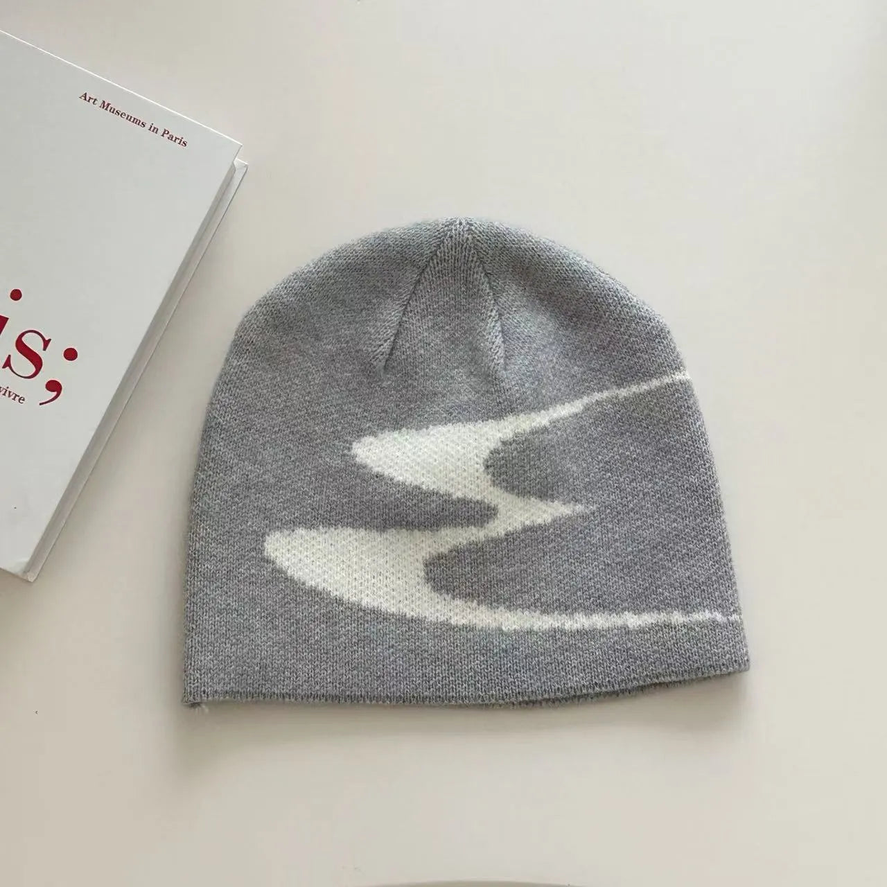 Acrylic unisex beanie hat in size M for 56-58cm head circumference in black colour