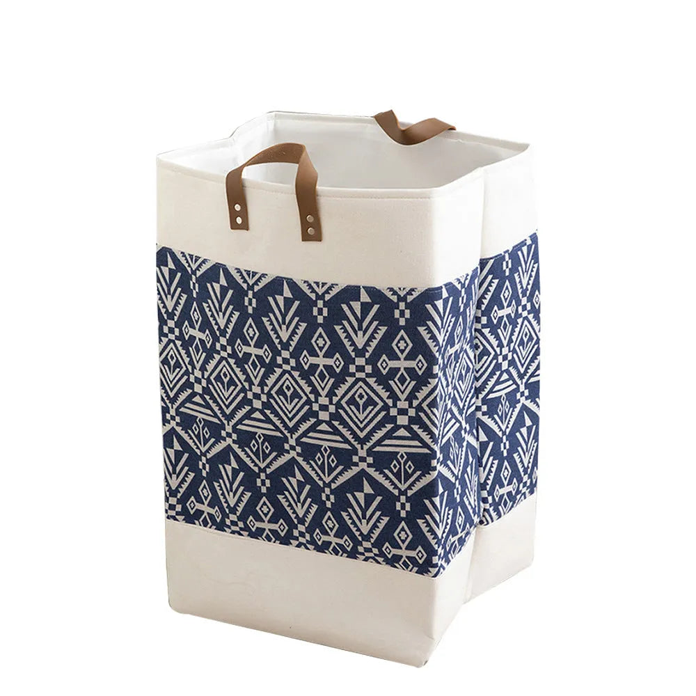35x35x55cm fabric storage box in colourful bear pattern for clothes and quilt organisation