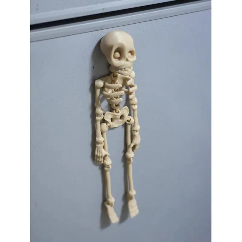 3D printed skull refrigerator magnet in multiple colours measuring 18cm high