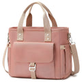 Cube-style Oxford cloth picnic bag with removable shoulder strap and side pocket in insulation colours