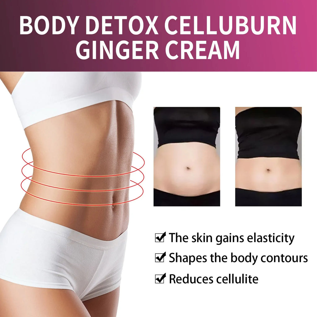 15g jar of ginger body slimming tightening cream for thighs and tummy