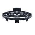 Black plastic egg holder measuring 13.8cm with retainer function for cooking machine storage