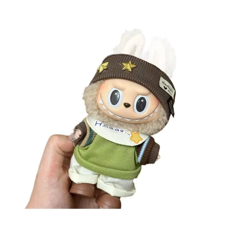 Plastic doll clothes for 17cm vinyl figurines showing LBB series style options
