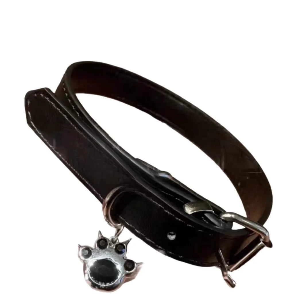 Black choker neck band with little bell shape design and adjustable 21-50cm perimeter