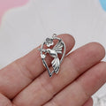 Alloy Magpie bird pattern pendant with electroplated finish for DIY jewellery making