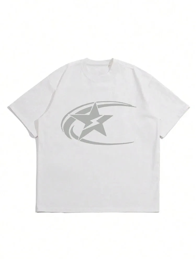 Men's solid colour pure cotton short sleeve t-shirt in Japanese retro style, shown in black.