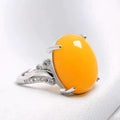 Adjustable natural sapphire ring ethnic style geometric design alloy jewellery in five colour options