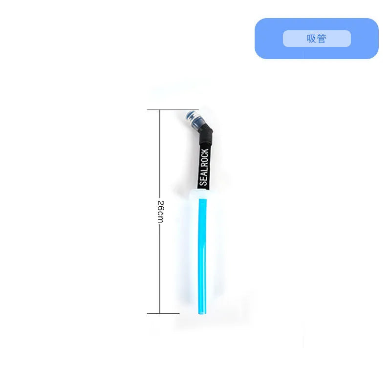 Plastic portable drinking straw with suction tube for mountain climbing and biking hydration
