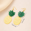 Acrylic coconut artocarpus fruit dangle earrings with alloy hook in multiple colours