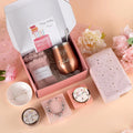 Soy wax aromatherapy candle bath set in a gift box with multiple colour suit options.