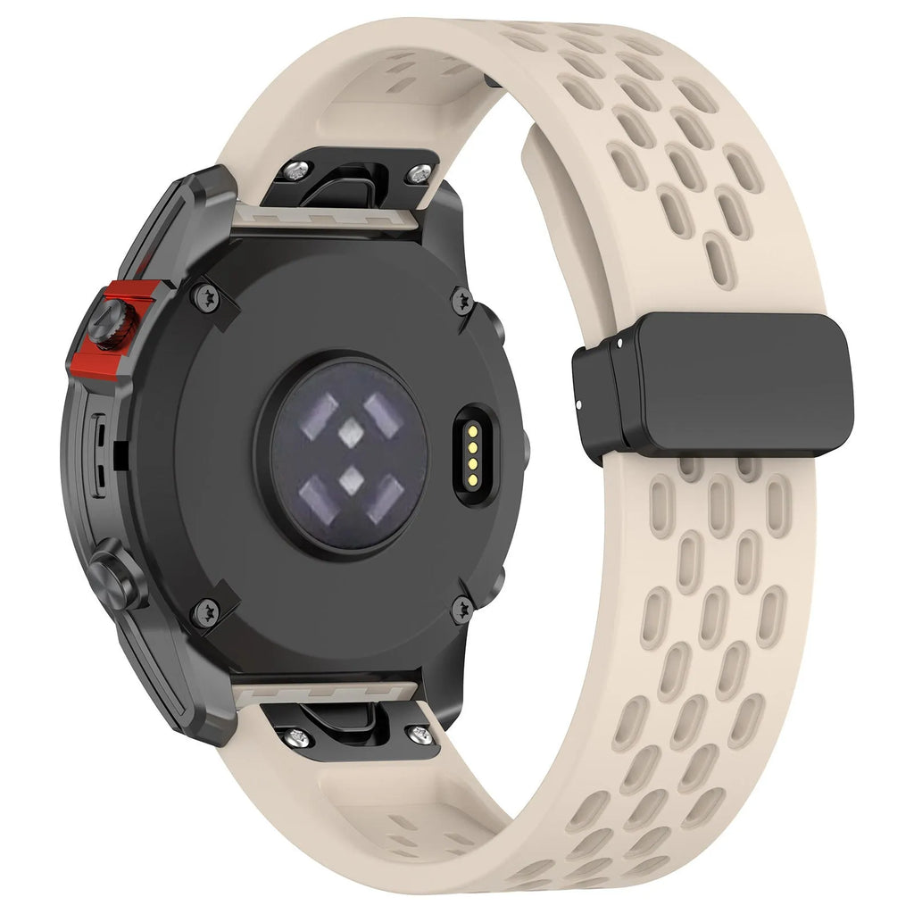 Garmin Fenix compatible quick release silicone watch strap in multiple colours with a screwdriver tool.