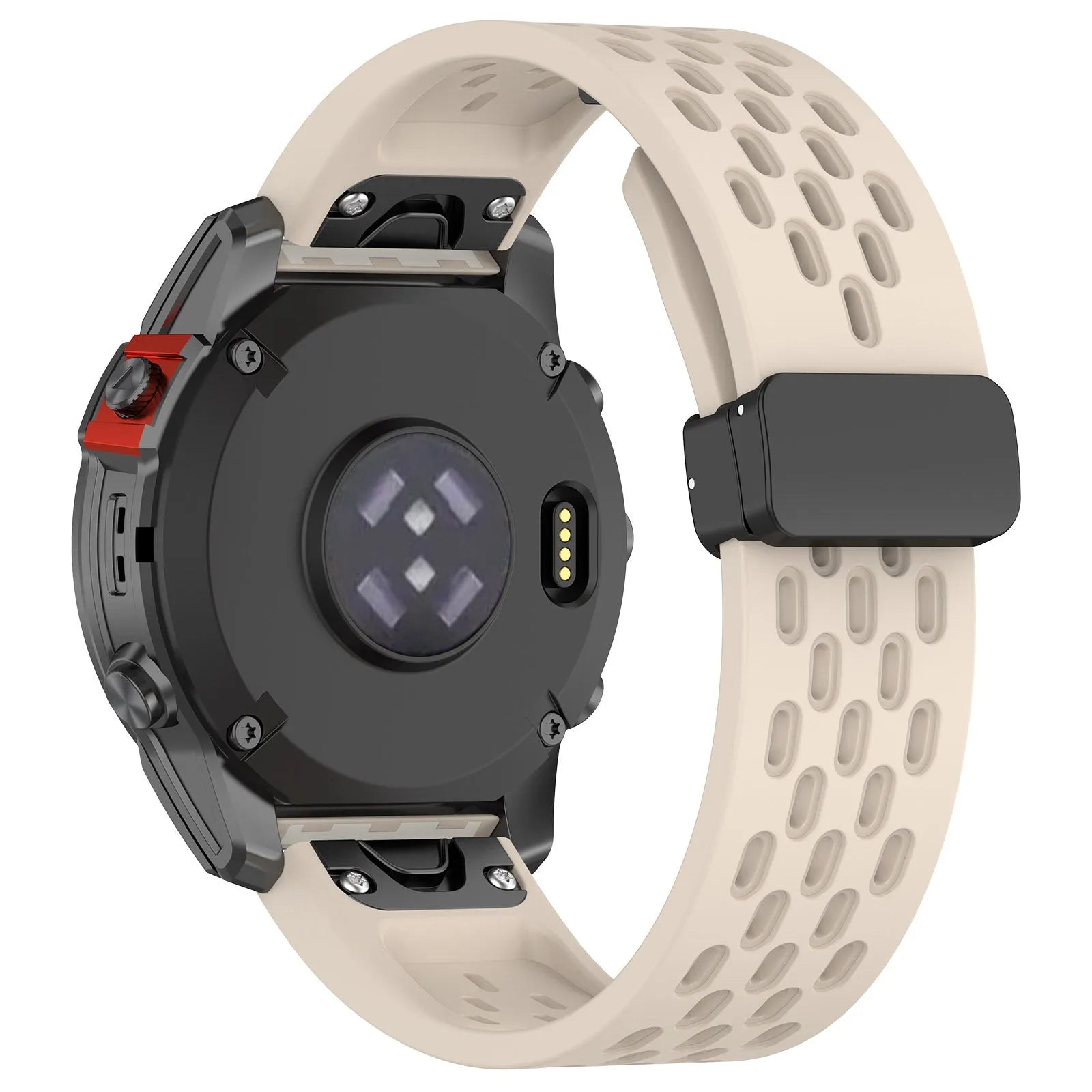 Garmin Fenix compatible quick release silicone watch strap in multiple colours with a screwdriver tool.