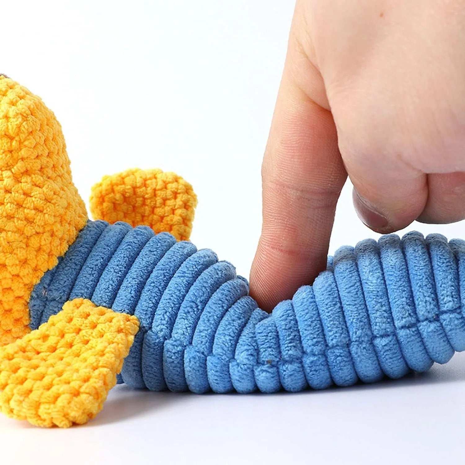 19cm squeaky plush dog chew toy in calf, frog, or puppy design for dental cleaning