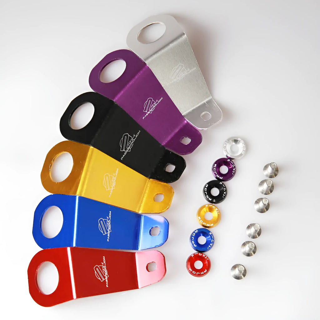 Aluminium radiator mounting bracket for Honda Civic EG in anodised finish with multiple colour options