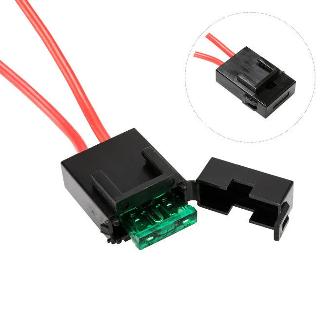 Black 2-metre off-road LED spotlight cable harness kit with integrated light bar switch for 4x4 vehicles