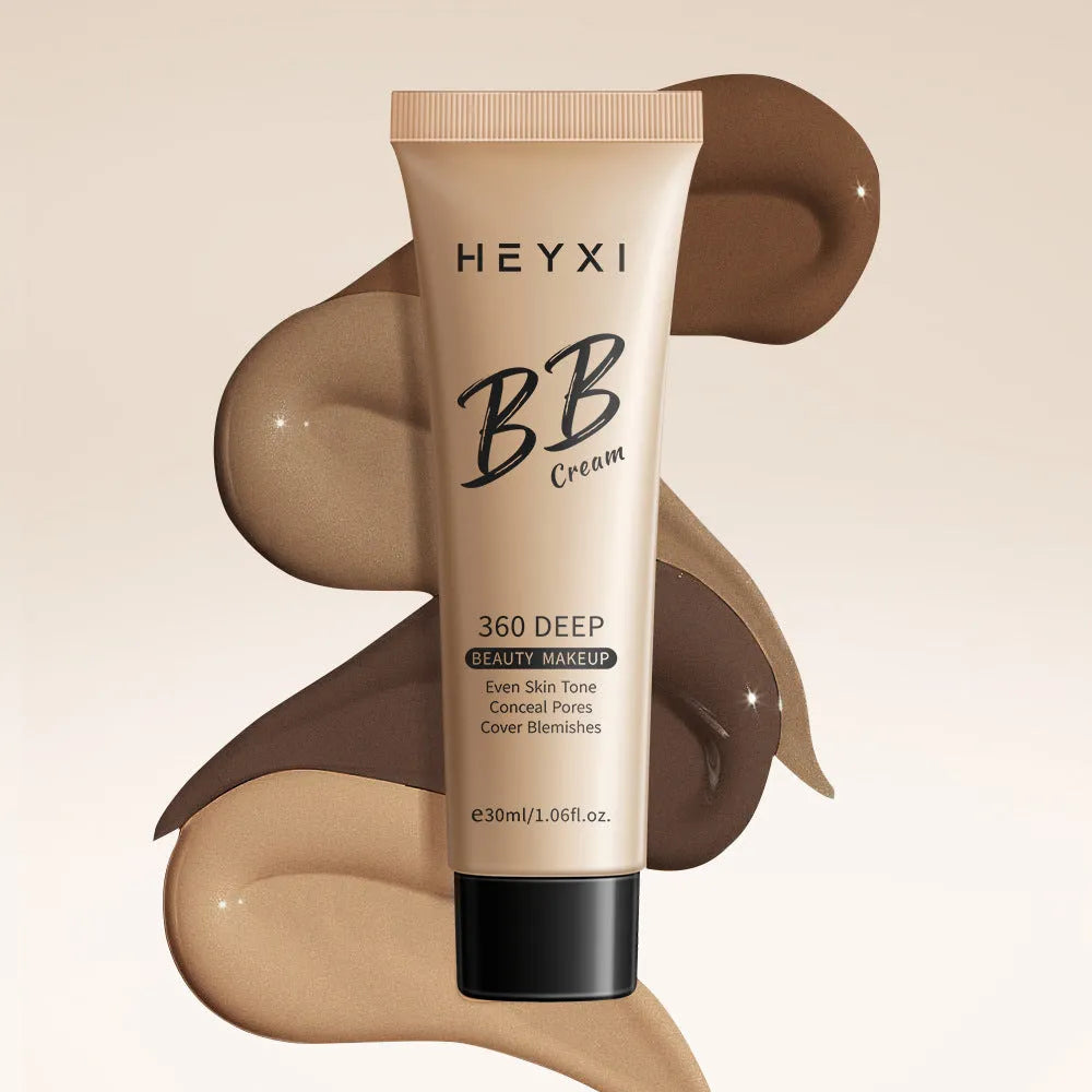 Waterproof BB cream tube with four colour shade options 01 02 03 04