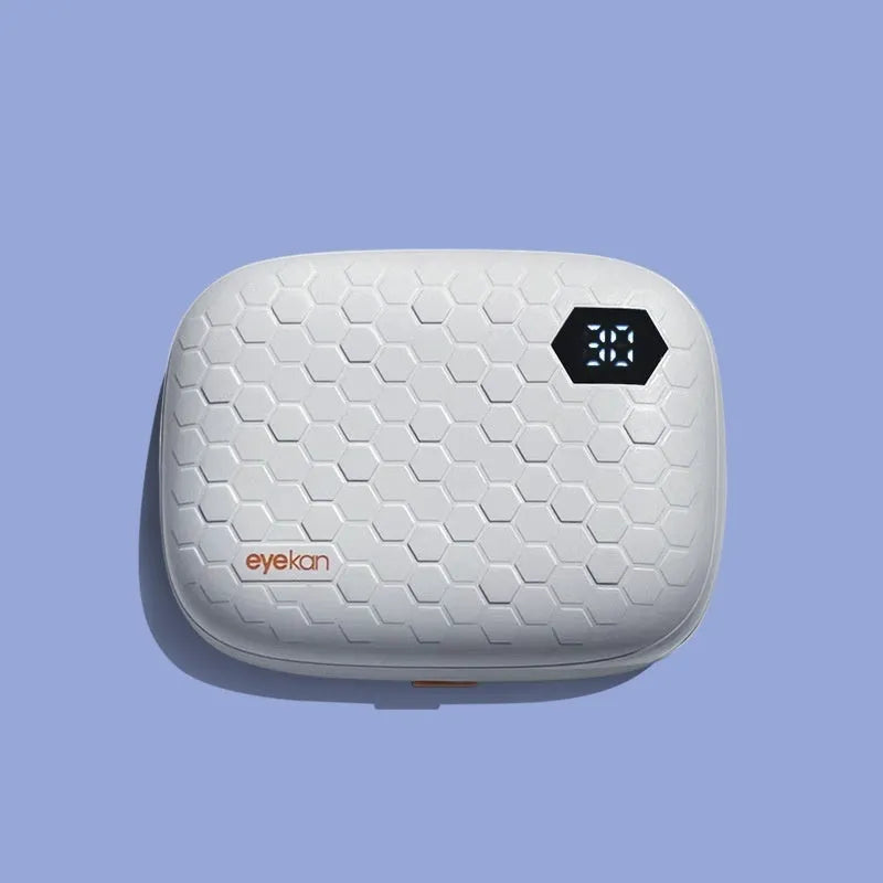 Automatic ultrasonic contact lens cleaner machine in plastic housing measuring 85x65x30mm