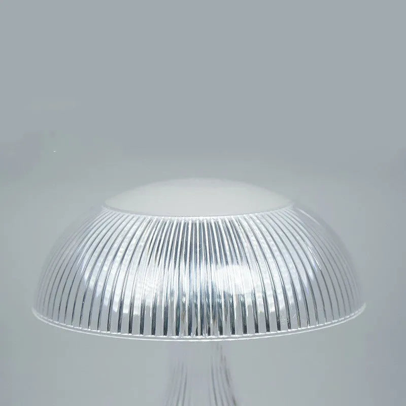USB rechargeable three-colour changing night lamp with acrylic body measuring 20x16cm