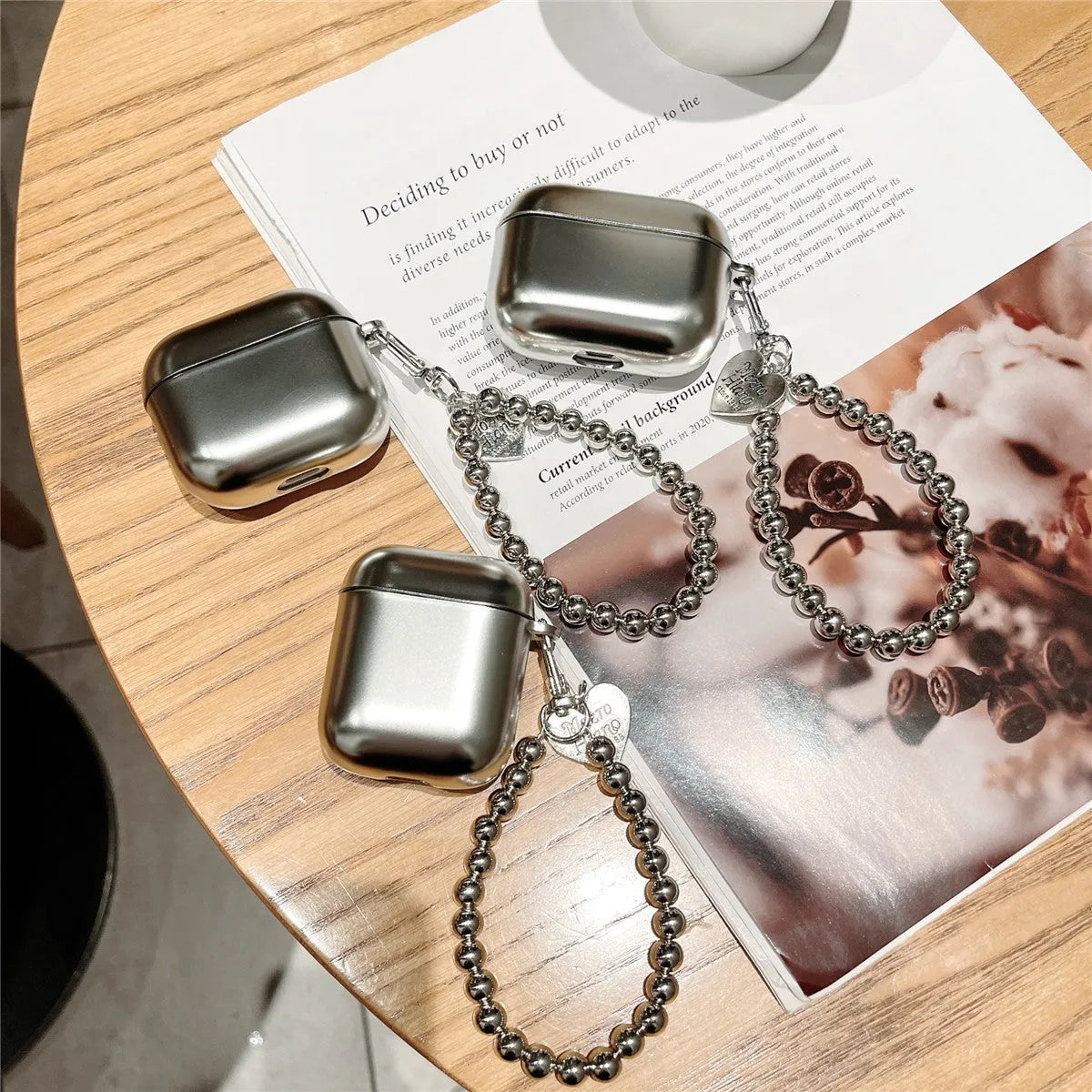 Matte plating electroplating finish AirPods protective case for AirPods 4, AirPods 3 and AirPods Pro 2