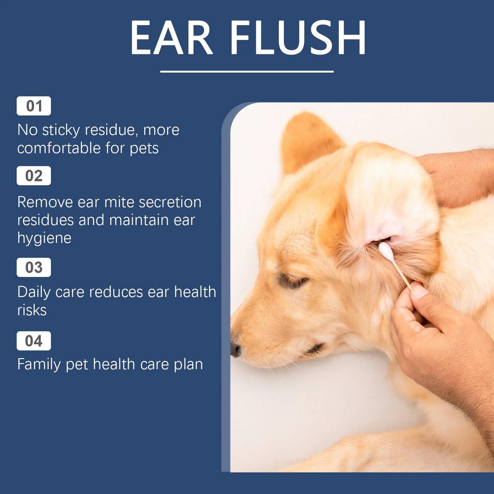 100ml cat and dog veterinary formula ear cleaner bottle for gentle earwax removal