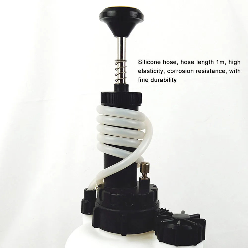 White 3L brake oil tank replacement tool with copper and iron construction for automotive brake maintenance