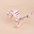 Bee-shaped cat rope leash in blue, pink or yellow with adjustable sizing