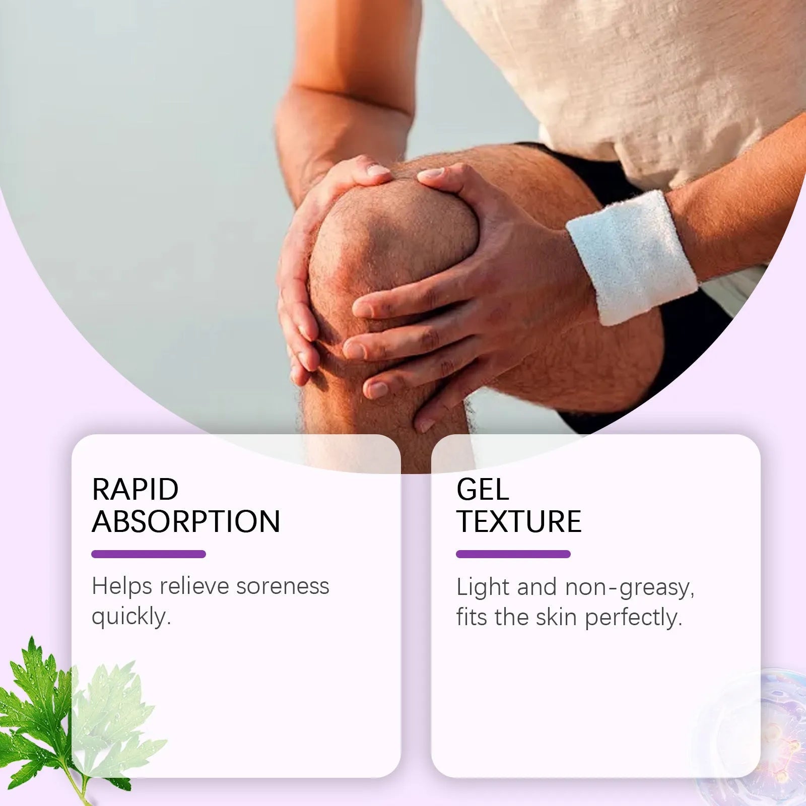 100g tube of body massage gel for joint, knee and elbow care.