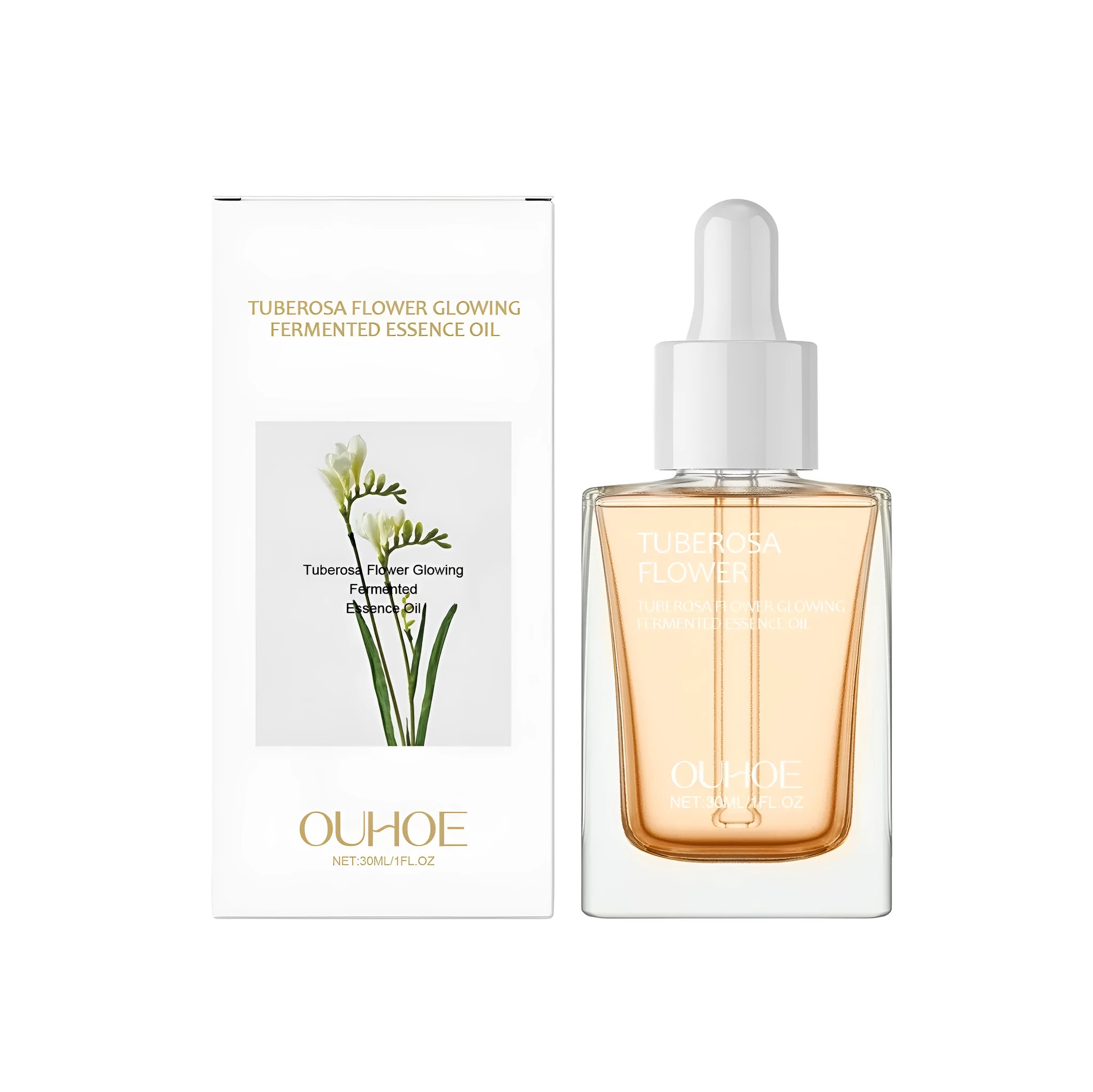 30ml bottle of tuberose extract facial tightening oil for brightening and firming skin