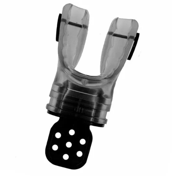 110mm long edible silicone diving mouthpiece in various pure and transparent colours.