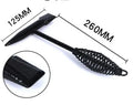 Welding slag removal hammer with spring steel handle and high carbon steel head.