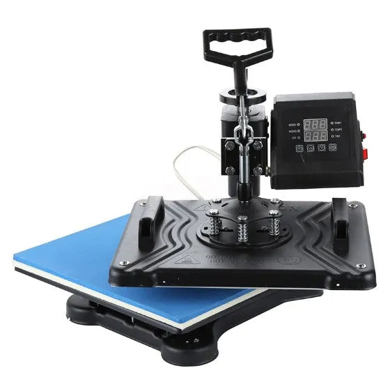 Black heat transfer printing machine with 70cm platform for T-shirt decoration