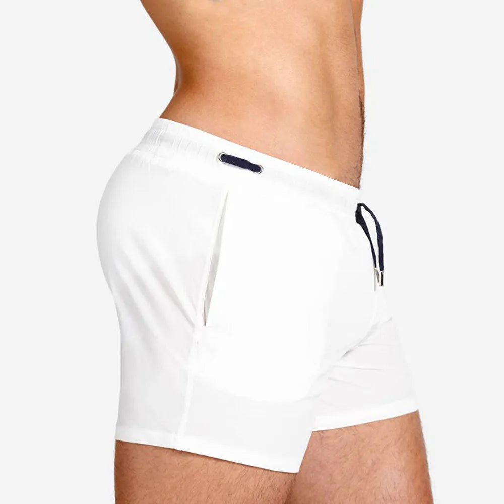 Mesh lining athletic shorts in multiple colours for swimming sports fitness