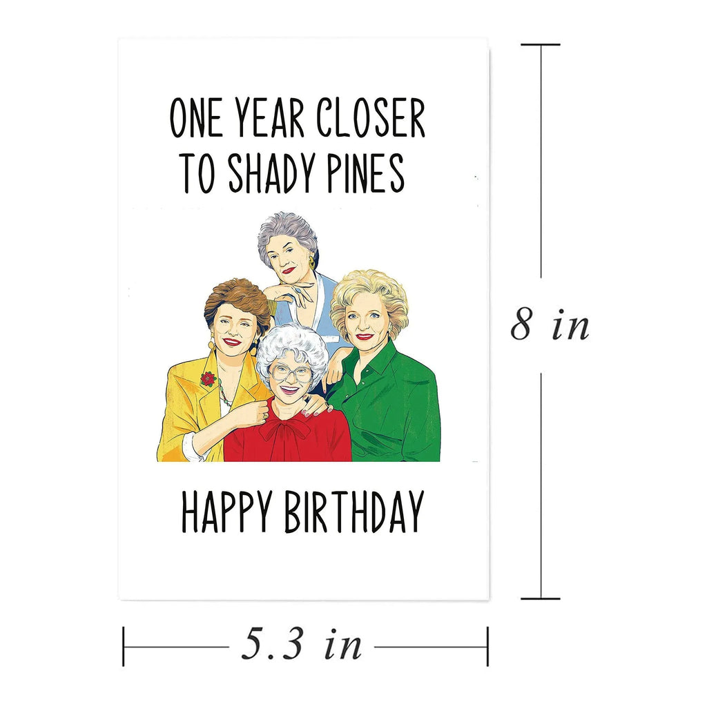 Simple printed birthday greeting card with matching envelope in kraft paper design