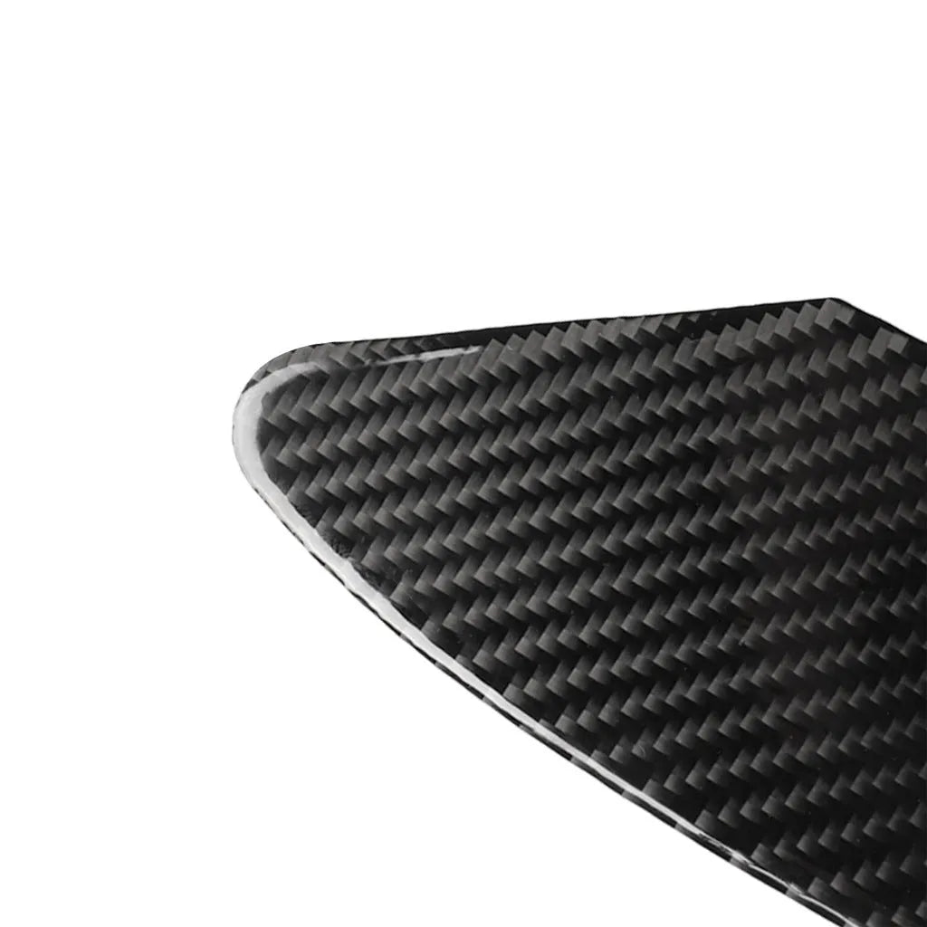 Carbon fibre USB charging port panel decorative sticker with 3M adhesive backing.