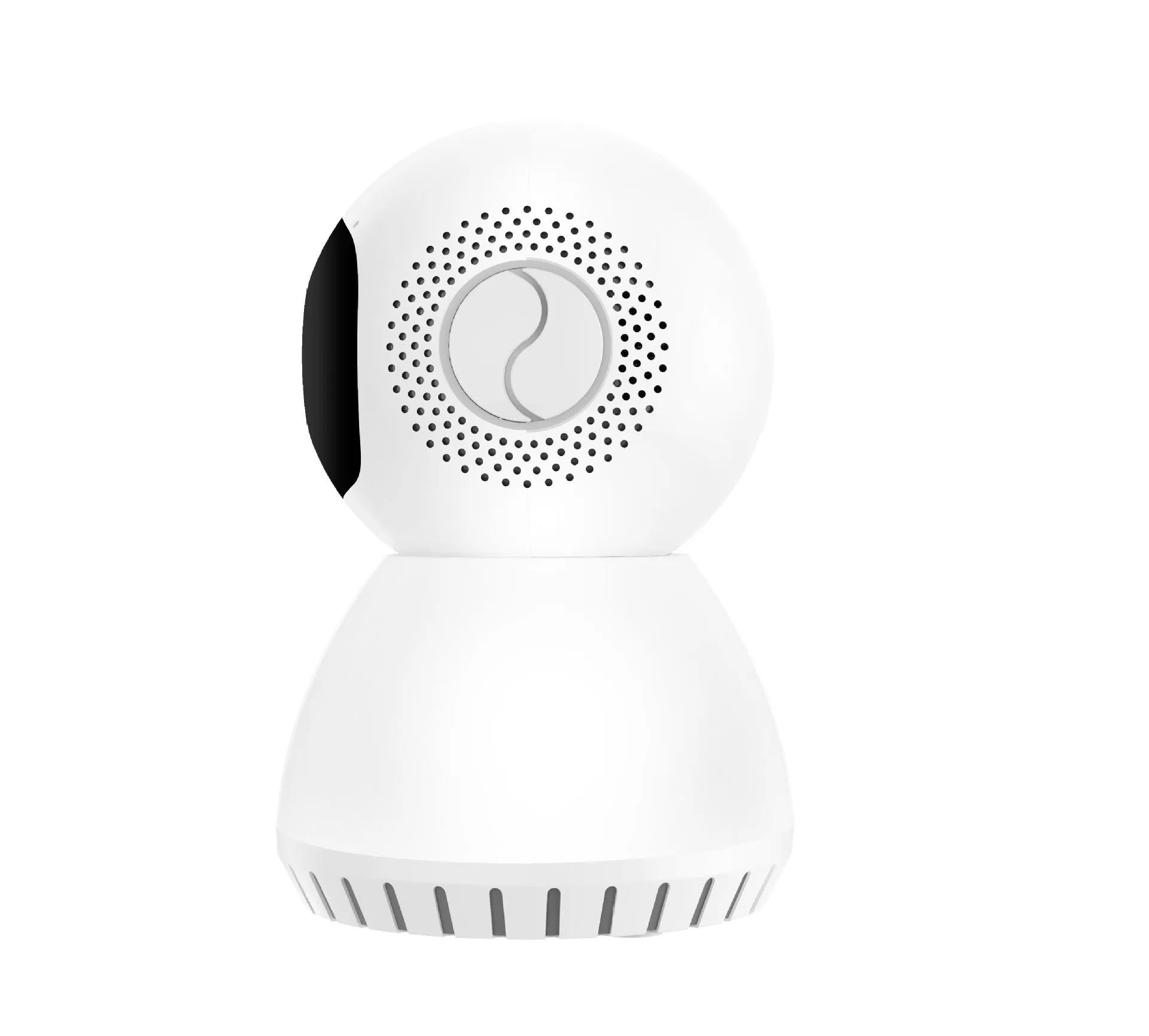 1080p dual-frequency wireless security camera with 12mm lens and compact ABS housing
