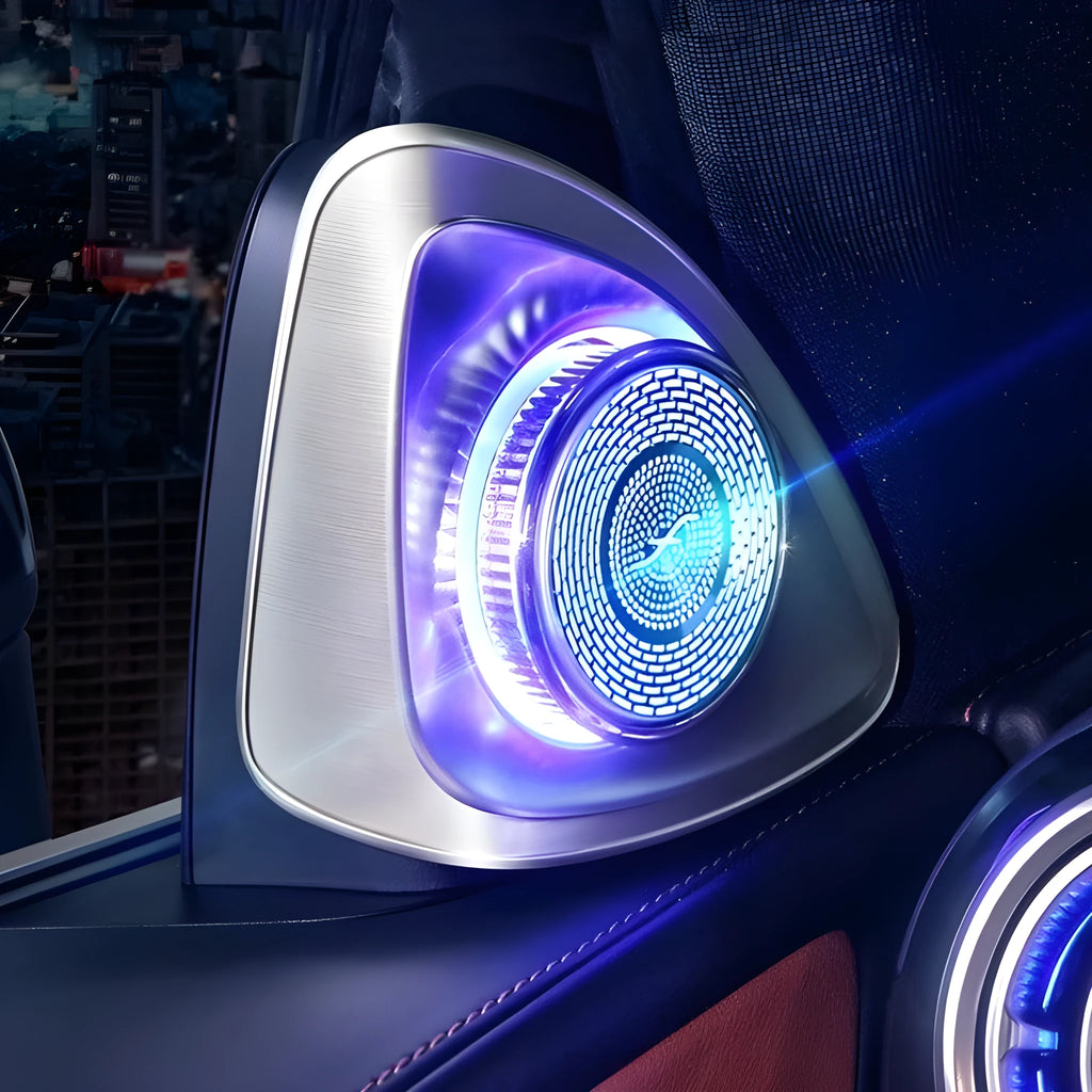 Burmester-style rotating tweeter car audio speakers for 2023 Mercedes-Benz GLC X254 model