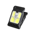 Compact motion sensor clip lamp with IP65 waterproof rating and rechargeable battery