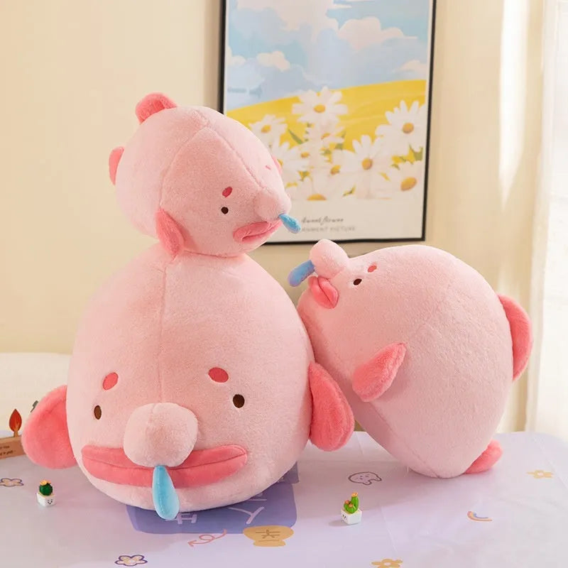 Plush toy messy fish pillow drooling mermaid doll snot fish colour 30cm height