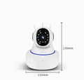 White dome security camera with 2MP resolution for wireless indoor outdoor surveillance